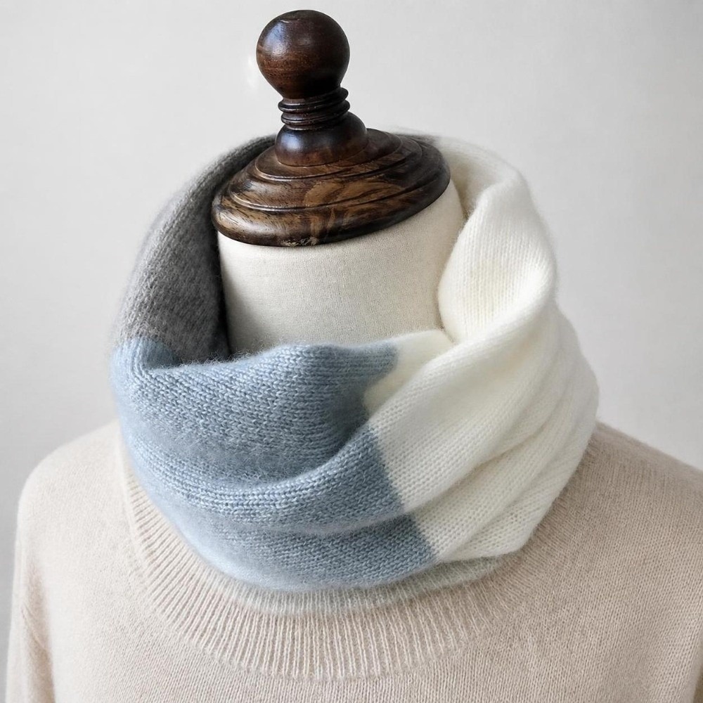 Weicher, farblich abgestimmter – Infinity Scarf Knit Bewertung und Preis