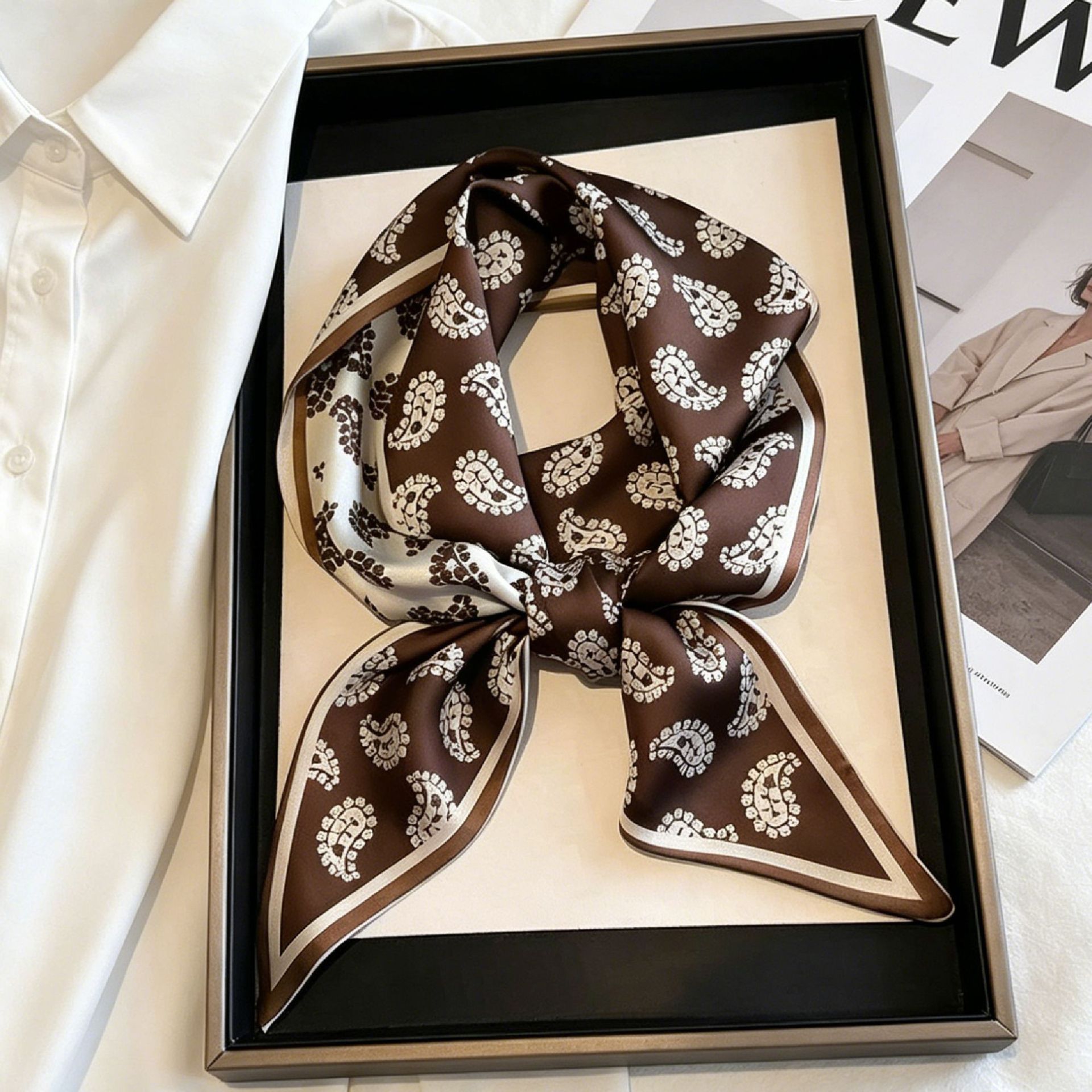 Luxuriöses langes Halstuch, sc – Silk Neck Scarf Bewertung und Preis