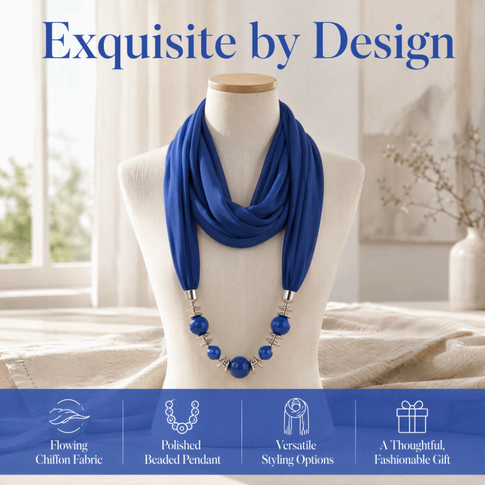 Modischer Chiffon-Schal in Uni – Infinity Scarf Knit Bewertung und Preis